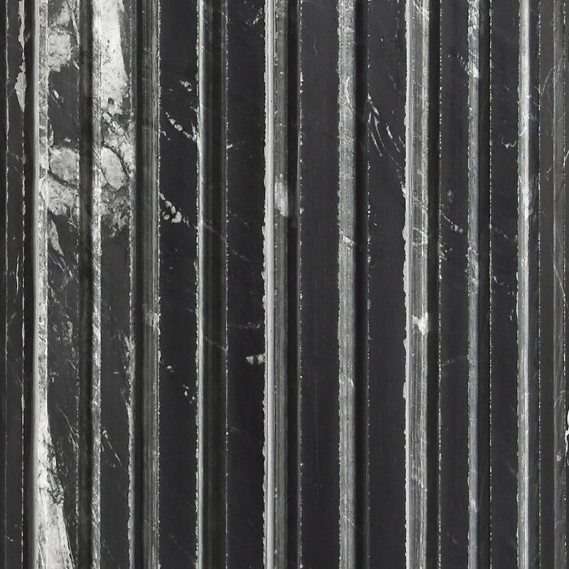 Genoa Marble End Table in Black - 248Black-ET