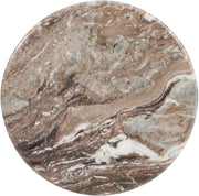 Genoa Marble End Table in Brown - 248Brown-ET