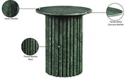 Genoa Marble End Table in Green - 248Green-ET