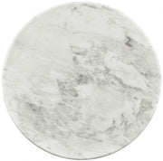 Genoa Marble End Table in White - 248White-ET
