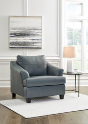 Genoa Steel Leather Living Room Set - Gate FurnitureLiving Room Set