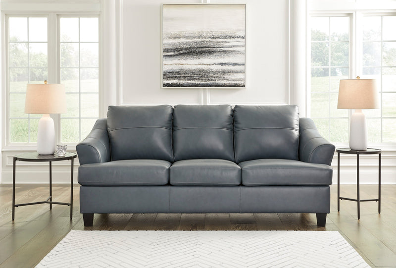 Genoa Steel Leather Living Room Set - Gate FurnitureLiving Room Set