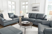 Genoa Steel Leather Living Room Set - Gate FurnitureLiving Room Set