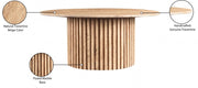 Genoa Travertine Coffee Table in Natural - 248Travertine-CT