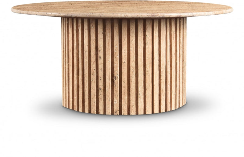 Genoa Travertine Coffee Table in Natural - 248Travertine-CT