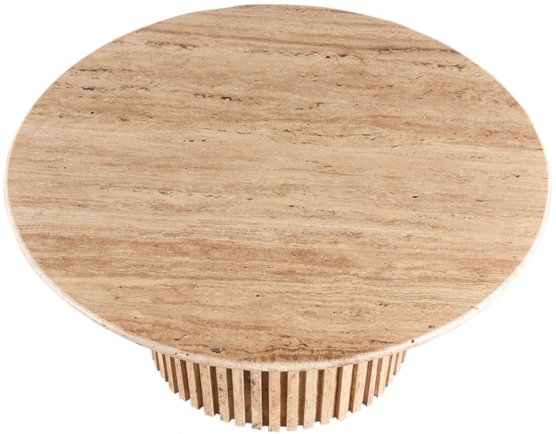 Genoa Travertine Coffee Table in Natural - 248Travertine-CT