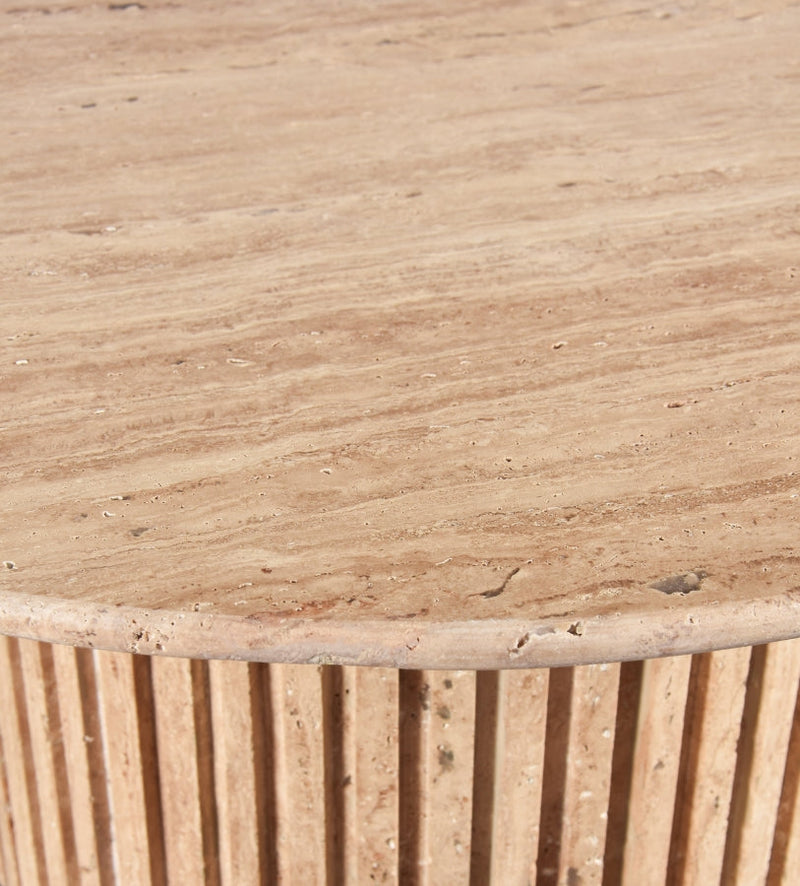 Genoa Travertine Coffee Table in Natural - 248Travertine-CT