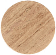 Genoa Travertine End Table in Natural - 248Travertine-ET