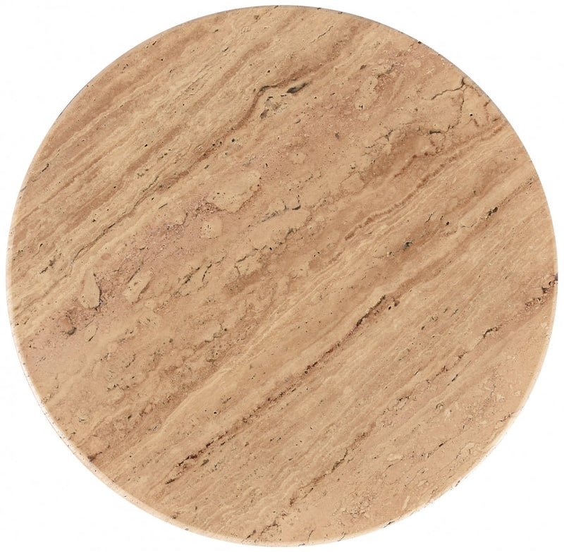 Genoa Travertine End Table in Natural - 248Travertine-ET