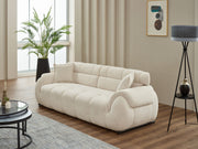 Genova 3-pieces (Sofa & Loveseat & Chair) Livingroom Set in Cream - Green - 200-SIM-GEN-ERATO08-ERATO11-321