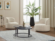 Genova 3-pieces (Sofa & Loveseat & Chair) Livingroom Set in Cream - Green - 200-SIM-GEN-ERATO08-ERATO11-321