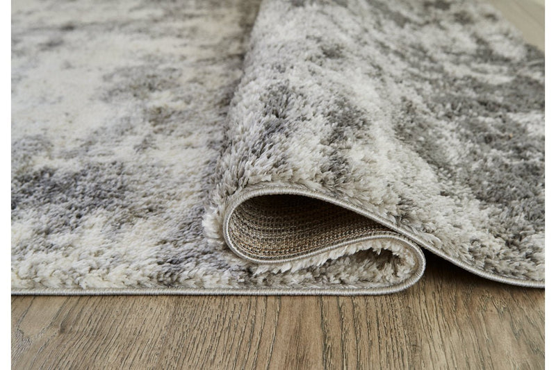 Gerdie Cream/Gray Large Rug - Gate FurnitureRug Large
