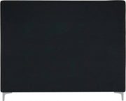 Geri Velvet Full Bed Black - GeriBlack-F