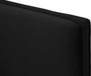 Geri Velvet Twin Bed Black - Gate FurnitureTwin Bed