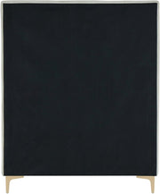 Geri Velvet Twin Bed Cream - Gate FurnitureTwin Bed