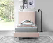Geri Velvet Twin Bed Pink - Gate FurnitureTwin Bed