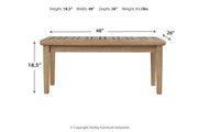 Gerianne Grayish Brown Coffee Table - Gate FurnitureOutdoor Products