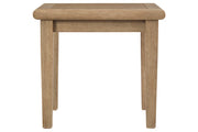 Gerianne Grayish Brown End Table - Gate FurnitureOutdoor Products