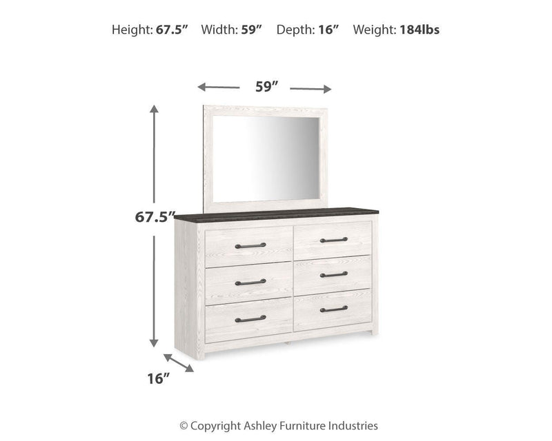 Gerridan Dresser, Mirror, Chest and Nightstand - B1190B40