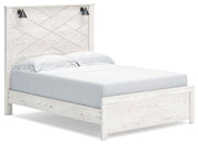 Gerridan Queen Panel Bed and Dresser in White/Gray - PKG019121