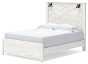 Gerridan Queen Panel Bed and Dresser in White/Gray - PKG019121