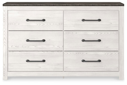 Gerridan Queen Panel Bed and Dresser in White/Gray - PKG019121