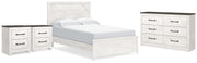 Gerridan Queen Panel Bed, Dresser and 2 Nightstands - B1190B38