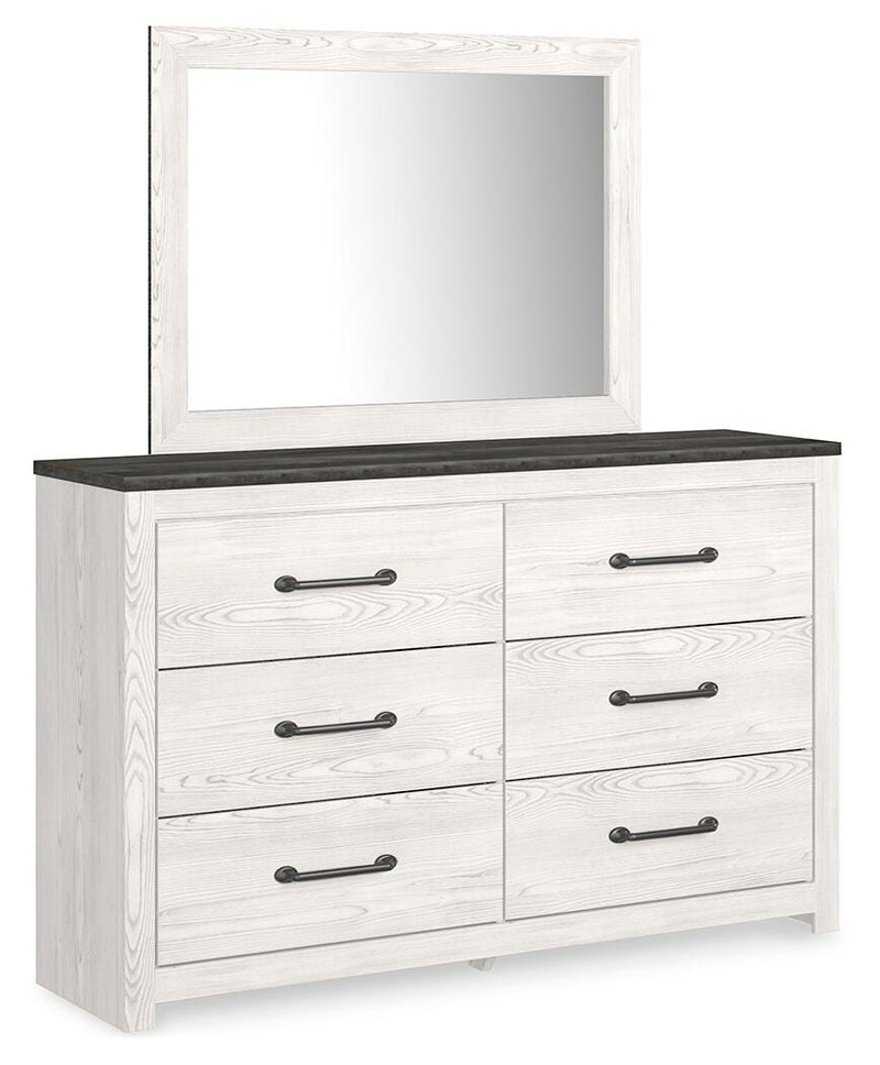Gerridan Queen Panel Bed, Dresser, Mirror and 2 Nightstands - B1190B39