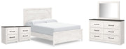 Gerridan Queen Panel Bed, Dresser, Mirror and 2 Nightstands - B1190B39