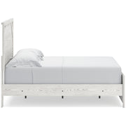 Gerridan White/Gray Full Panel Bed and 2 Nightstands - B1190B12