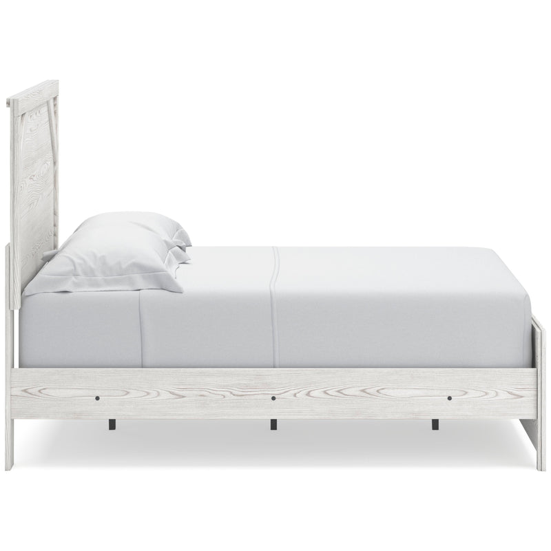 Gerridan White/Gray Full Panel Bed and 2 Nightstands - B1190B12