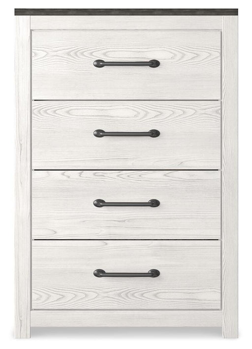 Gerridan White/Gray Full Panel Bed and Chest - B1190B36