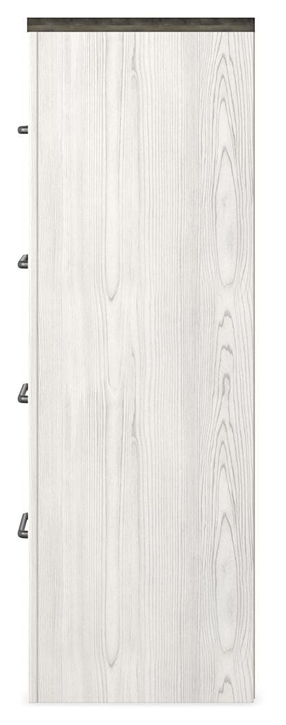 Gerridan White/Gray Full Panel Bed and Chest - B1190B36