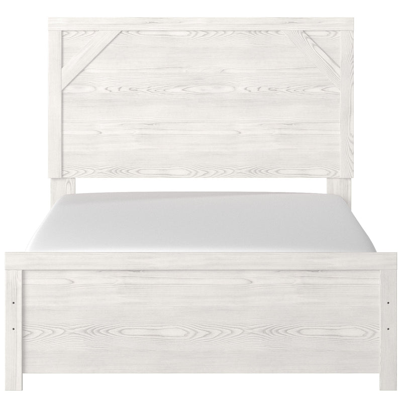 Gerridan White - Gray Full Panel Bed - Gate FurnitureFull Bed