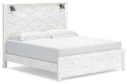 Gerridan White/Gray King Panel Bed, Chest and 2 Nightstands - B1190B25