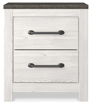 Gerridan White/Gray King Panel Bed, Chest and 2 Nightstands - B1190B25