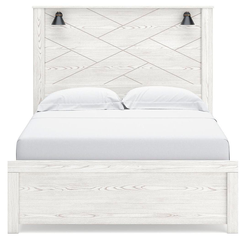 Gerridan White/Gray Queen Panel Bed, Dresser, Chest and Nightstand - B1190B26