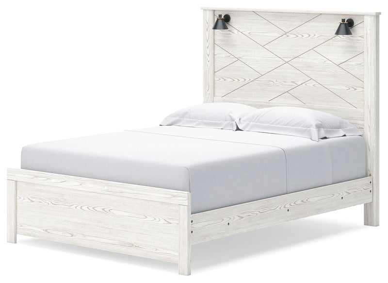 Gerridan White/Gray Queen Panel Bed, Dresser, Chest and Nightstand - B1190B26