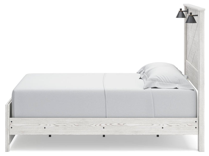 Gerridan White/Gray Queen Panel Bed, Dresser, Chest and Nightstand - B1190B26