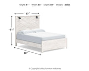 Gerridan White/Gray Queen Panel Bed, Dresser, Chest and Nightstand - B1190B26
