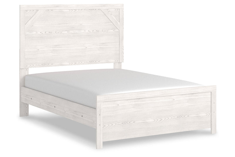 Gerridan White/Gray Full Panel Bed - Gate FurnitureFull Bed