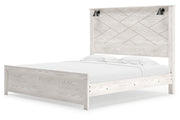 Gerridan White/Gray King Panel Bed - Gate FurnitureKing Bed