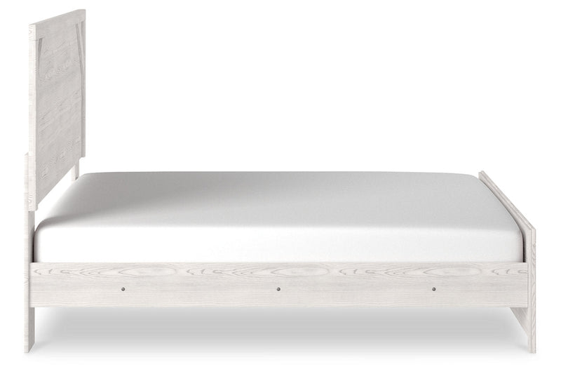 Gerridan White/Gray King Panel Bed - Gate FurnitureKing Bed