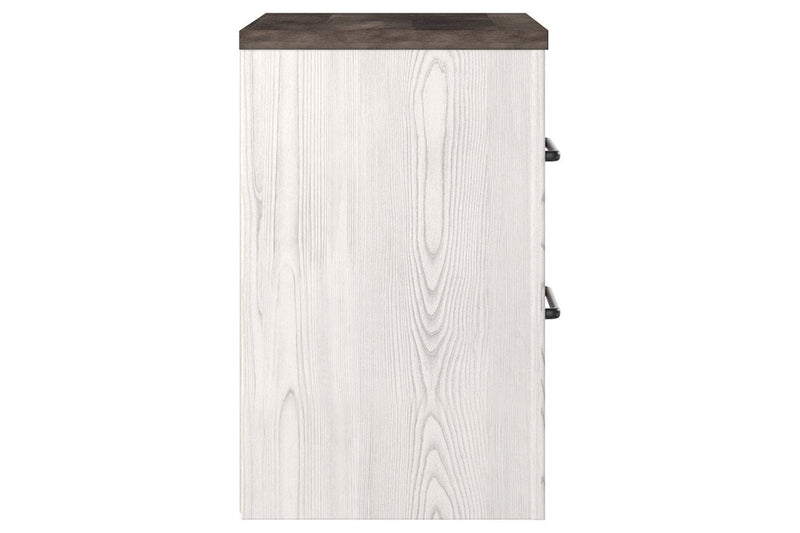 Gerridan White/Gray Nightstand - Gate FurnitureNightstand