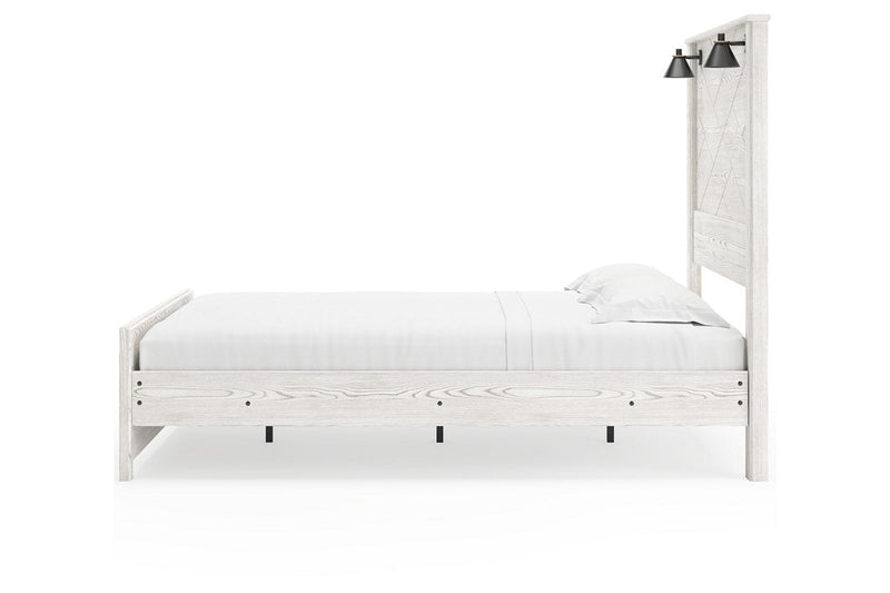Gerridan White/Gray Queen Panel Bed - Gate FurnitureQueen Bed