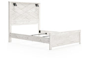 Gerridan White/Gray Queen Panel Bed - Gate FurnitureQueen Bed