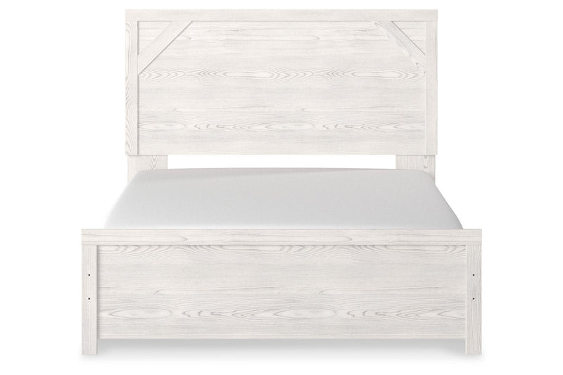 Gerridan White/Gray Queen Panel Bed - Gate FurnitureQueen Bed