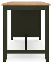 Gesthaven Counter Height Dining Table and 2 Barstools in Natural/Green - PKG019466