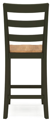 Gesthaven Counter Height Dining Table and 2 Barstools in Natural/Green - PKG019466