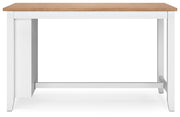 Gesthaven Counter Height Dining Table and 2 Barstools in Natural/White - PKG019458